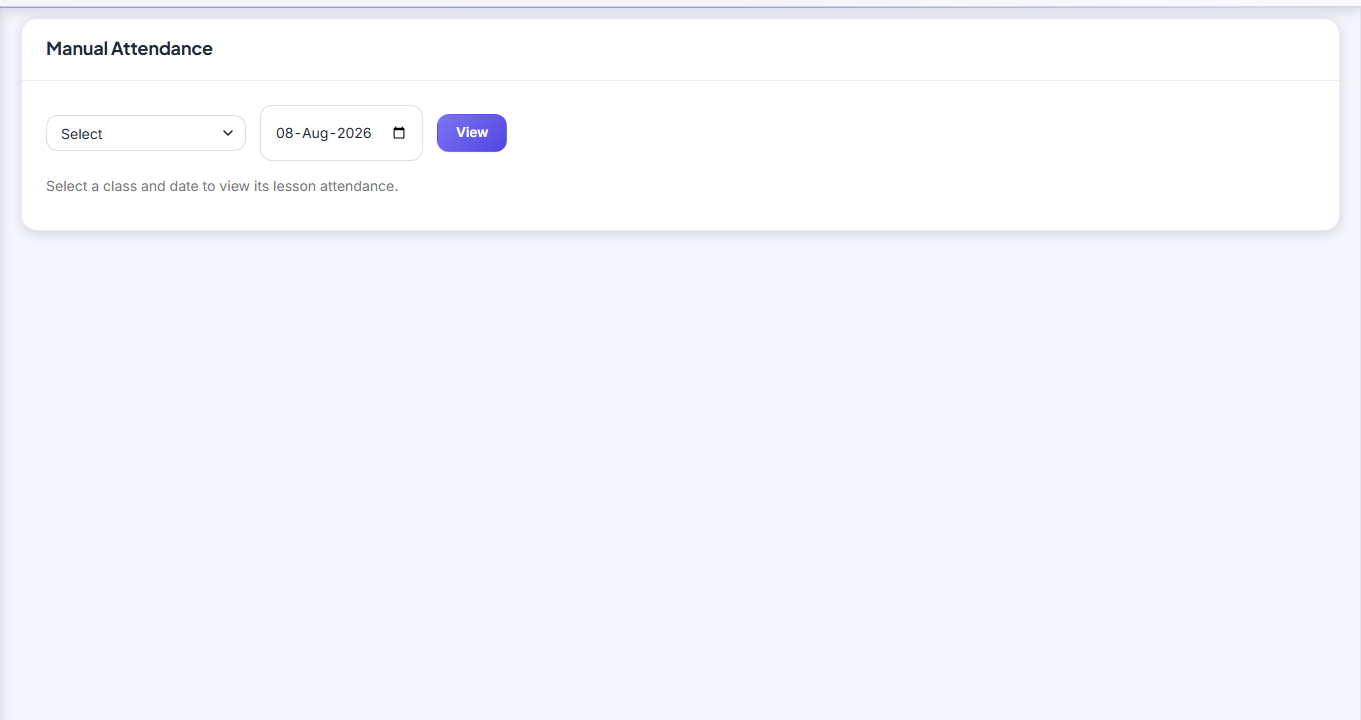 Présence AcaGes — Manual Attendance screenshot