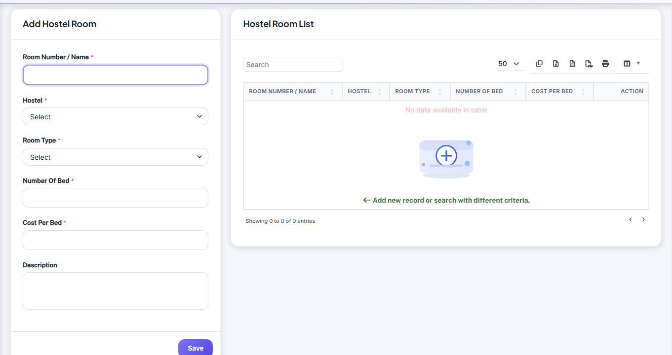 Internat — Hostel Rooms screenshot